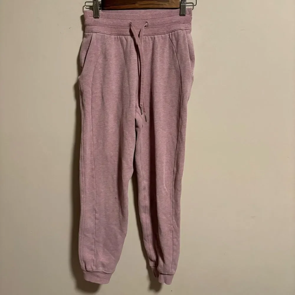Lululemon Scuba High-Rise Jogger Heathered Pink Taupe- Size 2